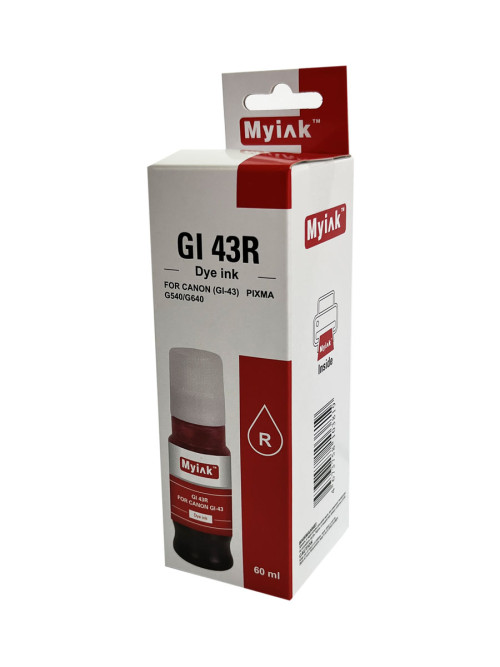 Чернила для CANON GI-43R ( 60мл, контейнер, red  Dye) для PIXMA G540/G640 GI43R MyInk.