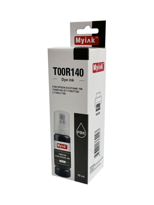 Чернила для EPSON EcoTank (106) (T00R140) ET-7700/7750/L7160/L7180 (70мл,photo black,Dye) MyInk