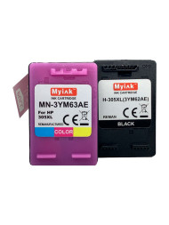 Комплект картриджей 305XL (black+color) для принтера HP DeskJet 2320/2710/2720 3YM62AE/3YM63AE Myink