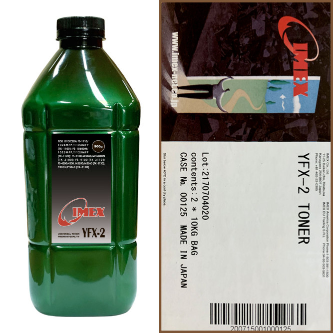 Тонер для KYOCERA Универсал тип YFX-2 (фл,900,IMEX) Green Line