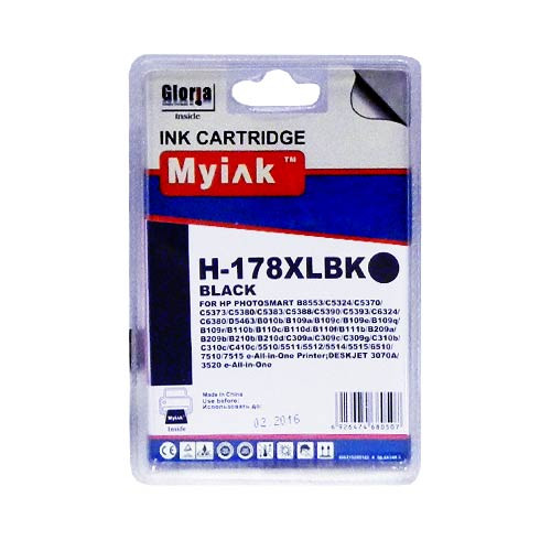 Картридж для (178 xl) hp photosmart d5463  cn684 black (18,6ml, pigment) myink