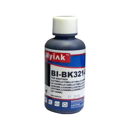 Чернила для brother lc1240bk (100мл,black, dye) bi-bk321-b gloria™ myink