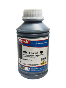 Чернила для EPSON (T6731/T6641) L100/ L200/L800/ L805/ L1800 (500мл, black, Dye) MN-T6731BK Gloria™ MyInk