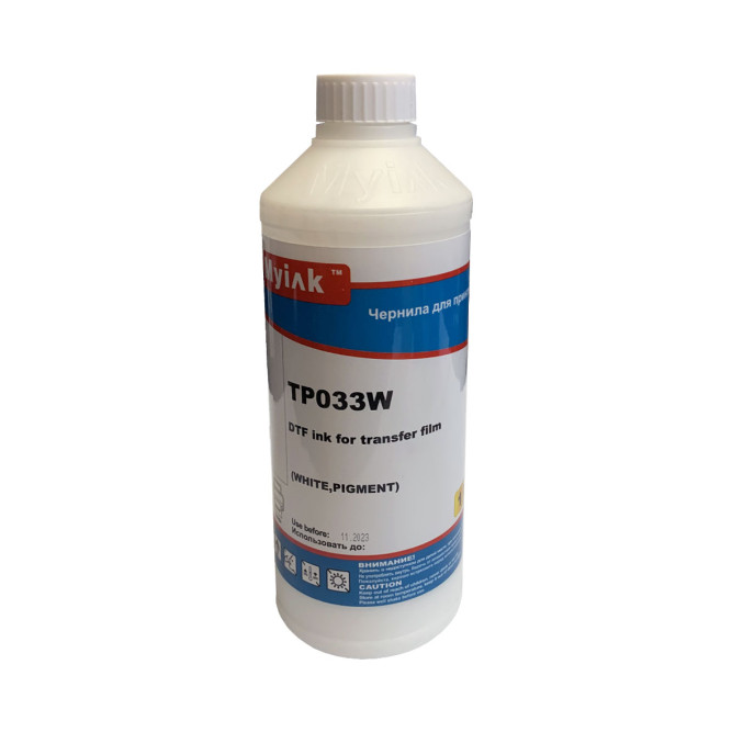 Чернила текстильные DTF для EPSON (1л, white) TP033W MyInk
