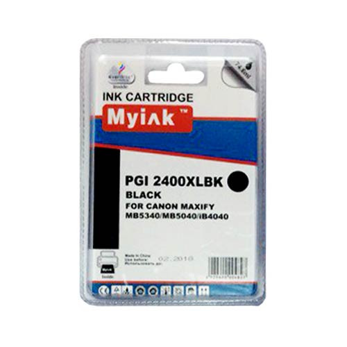 Картридж для canon  pgi-2400xlbk maxify mb5340/mb5040/ib4040 black (74,6ml, pigment) myink