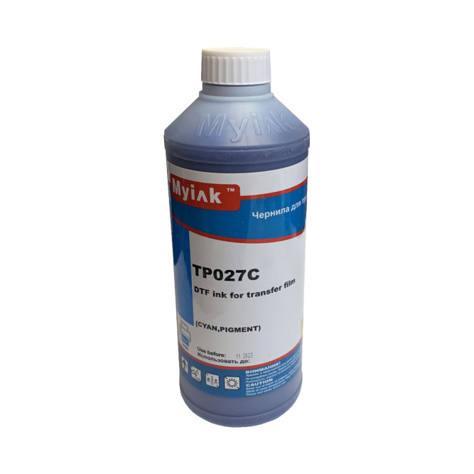 Чернила текстильные DTF для EPSON (1л, cyan) TP027C MyInk