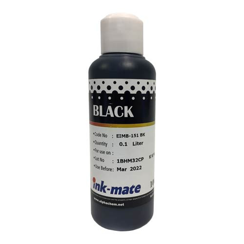 Чернила светостойкие для epson (t0821/t0811/t0801) st photo r270/390/rx590/t50/p50 (100мл, black, dye) eim-151bk  ink-mate