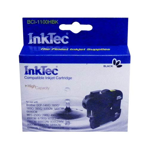 Картридж для Brother DCP-145C/6690CW/MFC-250C/990C (LC1100BK) Black InkTec