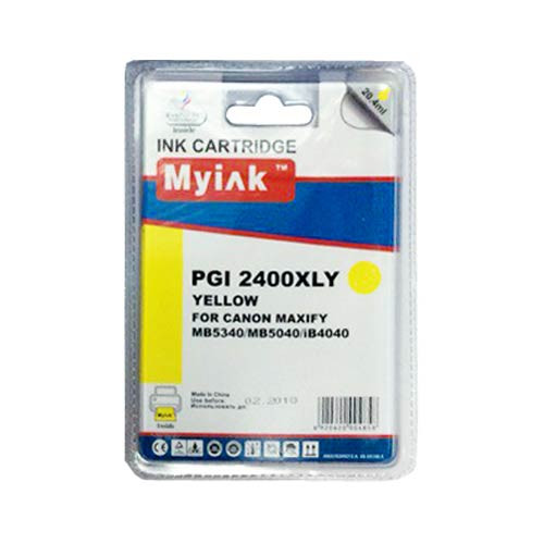 Картридж для canon  pgi-2400xly maxify mb5340/mb5040/ib4040 yellow (20,4ml, pigment) myink