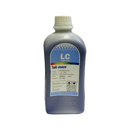 Чернила экосольвентные для Roland Soljet /MUTOH/Mimaki (1л, light cyan) ECIM 540LC Ink-Mate