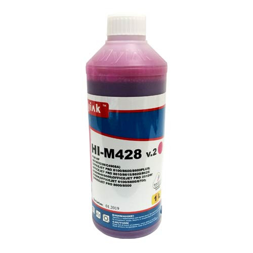 Чернила для HP (933/935/940/951) Officejet Pro 8100/8600/6100/6600/6700/ K5300/ K5400/ K550/7610/7110/8000 (1л,magenta.Pigment) HI-M428 v.2 EverBrite™ MyInk