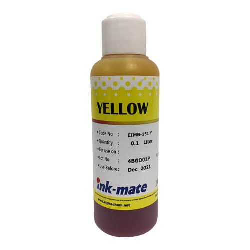 Чернила светостойкие для epson (t0824/t0814/t0804) st photo r270/390/rx590/t50/p50 (100мл, yellow, dye) eim-151y  ink-mate