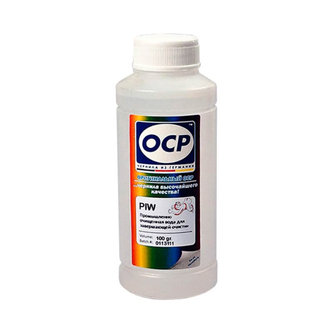 Промывочная  промышленно-очищенная вода (100мл,бесцветная) PIW Pure Ink Water OСР (RWA)