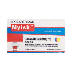 Картридж для (652XL) HP DJ Advantage 2135/3635/3835/4535/4675 ECO-SAVER с тремя сменными чернильными блоками (16,6ml * 3шт) Color MyInk
