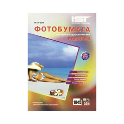 Фотобумага Premium глянцевая 4R(10x15), 190 г/м2, 50л, односторонняя, картон IST
