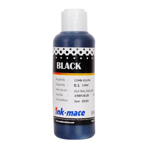 Чернила для canon cli-521bk (100мл, black, dye ) cim-521pb ink-mate