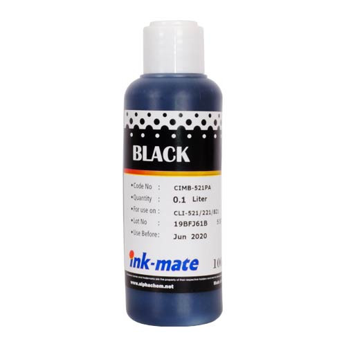 Чернила для CANON CLI-521Bk (100мл, black, Dye ) CIM-521PB Ink-Mate
