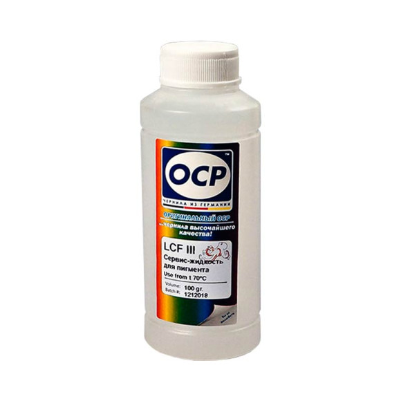 Промывочная  жидкость для отмачивания пигментных чернил lexmark cleaning fluid  (100мл,бесцветная) lcf iii oср