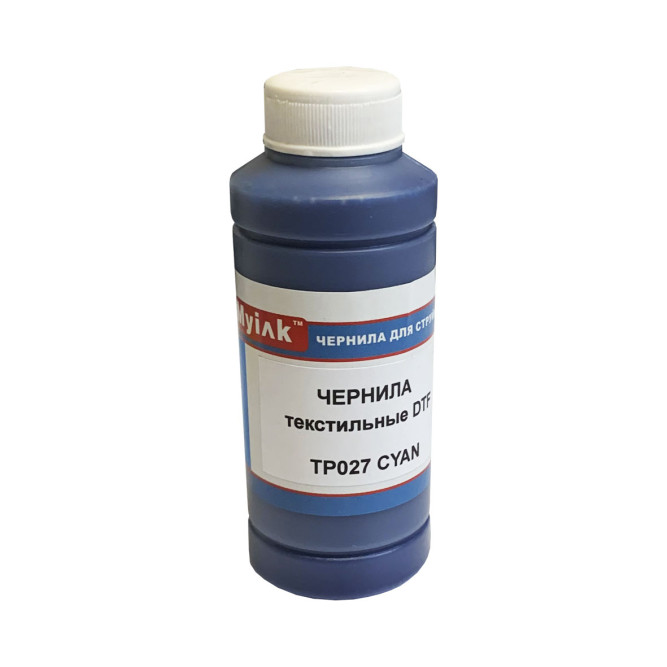 Чернила текстильные DTF для EPSON (100мл, cyan) TP027C MyInk