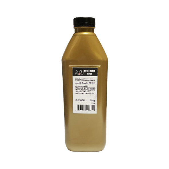 Тонер для HP Color LJ CP 1215/1515/1525/СМ1312/CM1415/CP1025/2025 (фл,500,черный ,Chemical,DL H52) Gold ATM