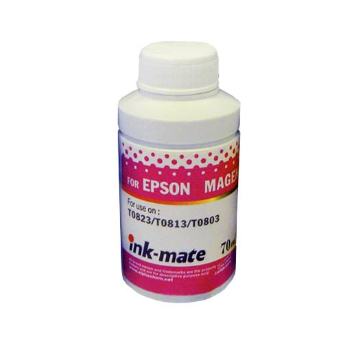 Чернила для EPSON (T0823 /T0813/T0803) St Photo R270/390/RX590/T50/P50 (70мл, magenta, Dye) EIM-290C Ink-Mate