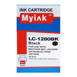 Картридж для Brother MFC-J5910/6510/6710 (LC1280XLBK) Black (29,6ml, Pigment) MyInk