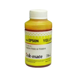 Чернила для EPSON (T0824 /T0814/T0804) St Photo R270/390/RX590/T50/P50 (70мл, yellow, Dye) EIM- 290C Ink-Mate