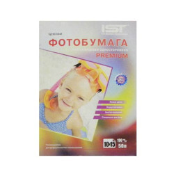 Фотобумага Premium полуглянцевая 4R(10x15),190 г/м2, 50л, односторонняя, картон IST